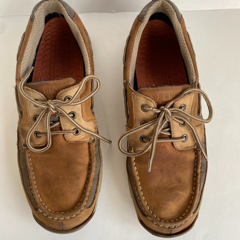 Sperry Top-Sider Men's Billfish 3-Eye 0799023 Size 11 Brown Two-Tone Boat Shoes